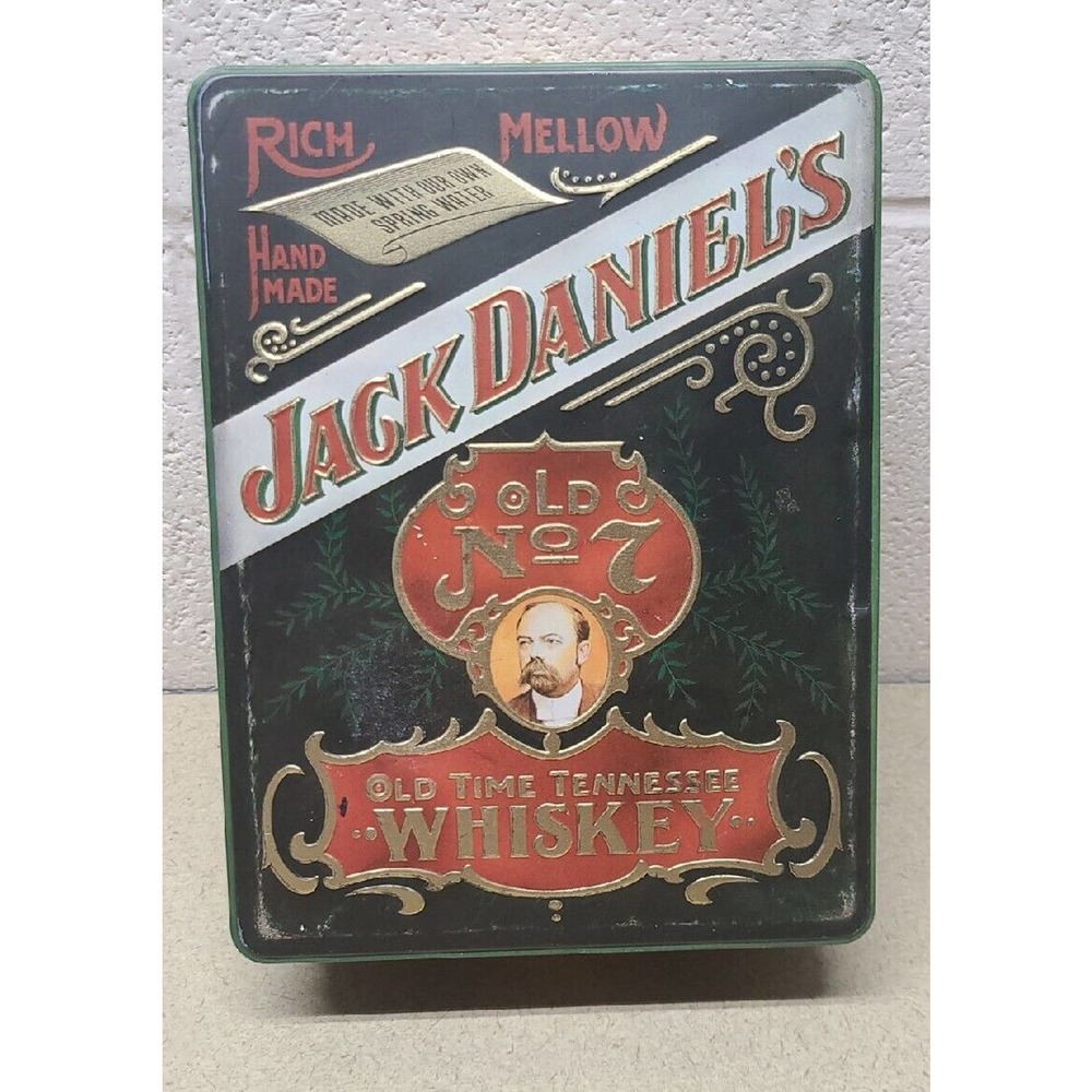 Jack Daniels Old Time Tennessee #7 Whiskey Tin Hudson Scott & Sons Man Cave Deco
